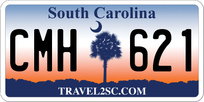 SC license plate CMH621