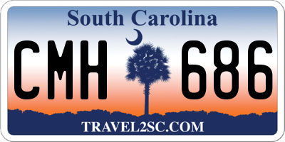 SC license plate CMH686