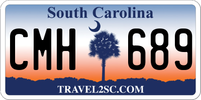 SC license plate CMH689