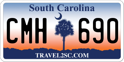 SC license plate CMH690