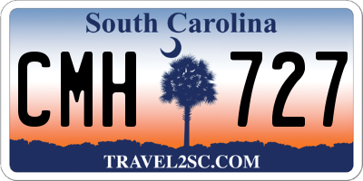 SC license plate CMH727