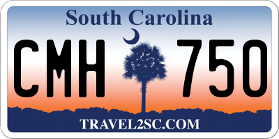SC license plate CMH750