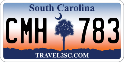 SC license plate CMH783