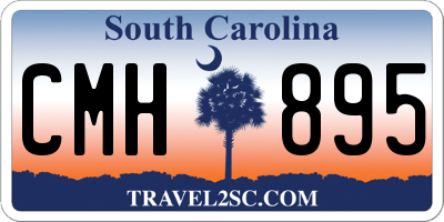 SC license plate CMH895