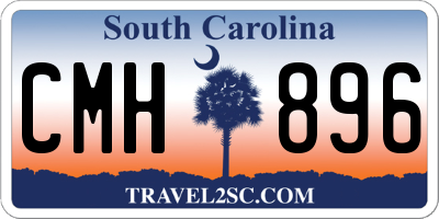 SC license plate CMH896