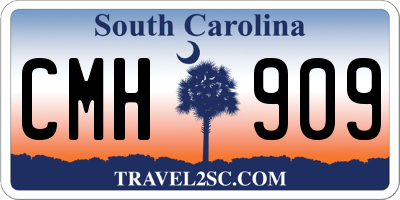 SC license plate CMH909