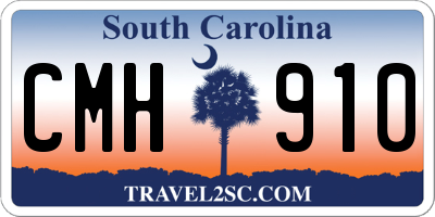 SC license plate CMH910