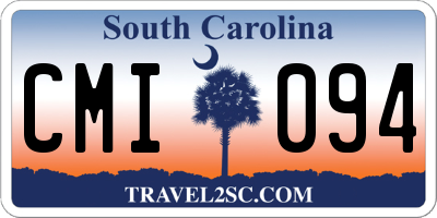 SC license plate CMI094