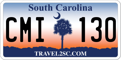 SC license plate CMI130