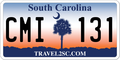 SC license plate CMI131