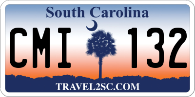 SC license plate CMI132