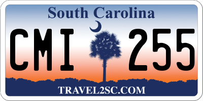 SC license plate CMI255