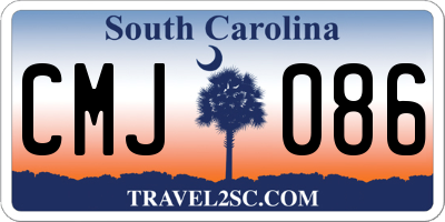 SC license plate CMJ086