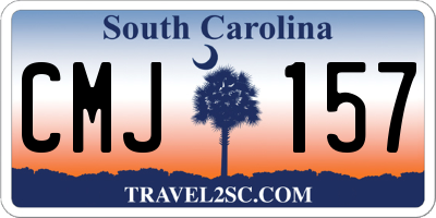 SC license plate CMJ157