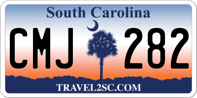 SC license plate CMJ282