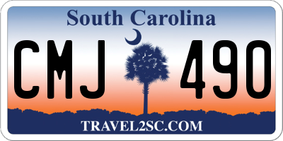 SC license plate CMJ490