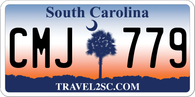 SC license plate CMJ779