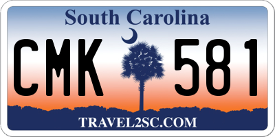 SC license plate CMK581