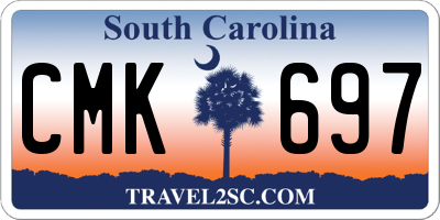 SC license plate CMK697