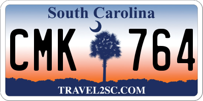 SC license plate CMK764
