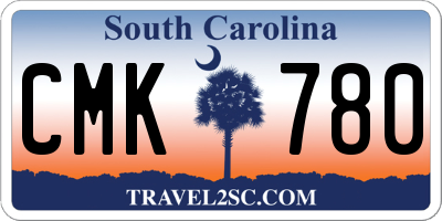 SC license plate CMK780