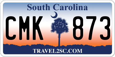 SC license plate CMK873