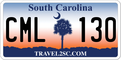 SC license plate CML130