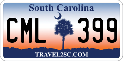 SC license plate CML399