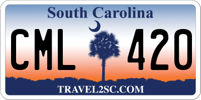 SC license plate CML420
