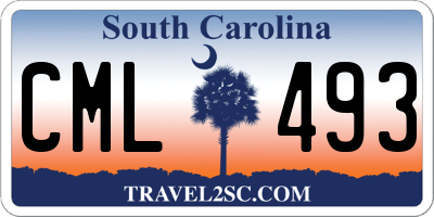 SC license plate CML493