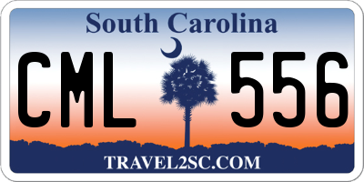 SC license plate CML556