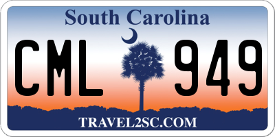 SC license plate CML949