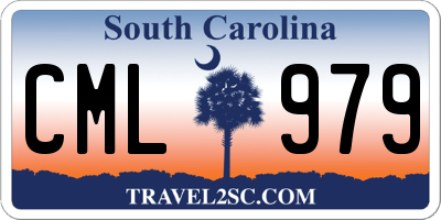 SC license plate CML979