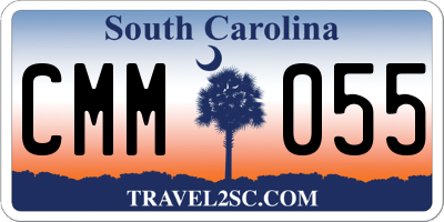 SC license plate CMM055