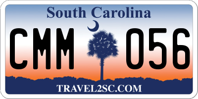 SC license plate CMM056