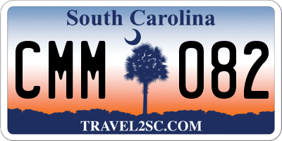 SC license plate CMM082