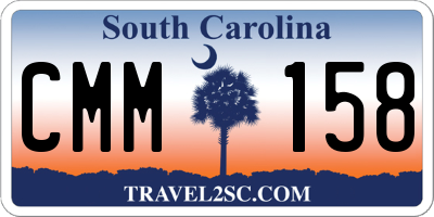 SC license plate CMM158