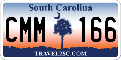 SC license plate CMM166