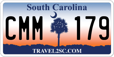 SC license plate CMM179