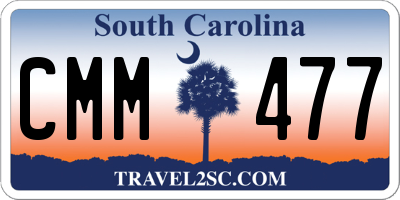 SC license plate CMM477