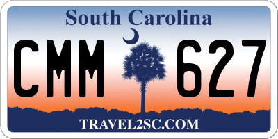SC license plate CMM627