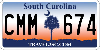 SC license plate CMM674