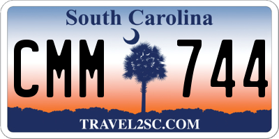 SC license plate CMM744