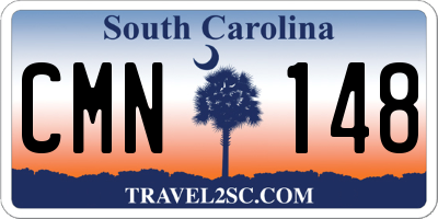 SC license plate CMN148