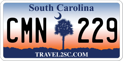 SC license plate CMN229