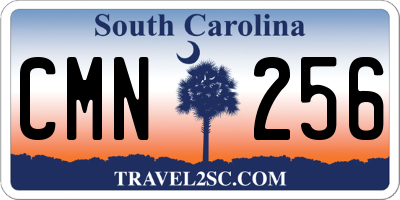 SC license plate CMN256