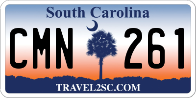SC license plate CMN261