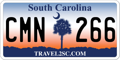 SC license plate CMN266