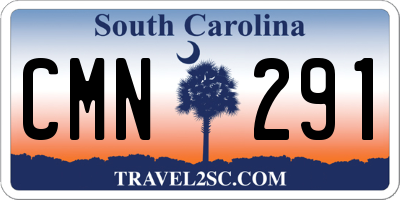 SC license plate CMN291