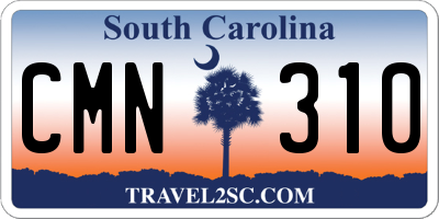 SC license plate CMN310